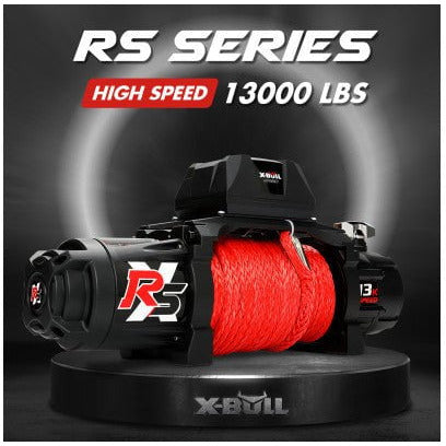 X Bull Vehicle Parts & Accessories X-BULL Electric Winch 13000LBS 12V Synthetic Rope 28M Wireless Offroad 4WD 4x4 Dual speed edition