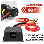 X Bull Vehicle Parts & Accessories X-BULL Electric Winch 13000LBS 12V Synthetic Rope 28M Wireless Offroad 4WD 4x4 Dual speed edition