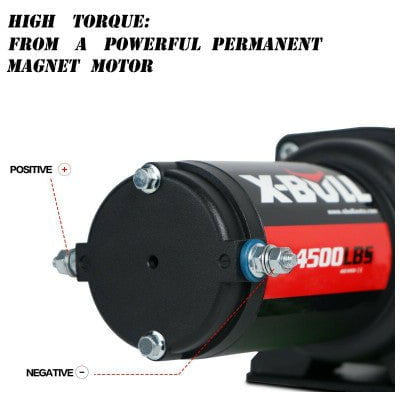 X Bull Vehicle Parts & Accessories X-BULL Electric Winch 4500LBS/2041KG Steel Cable Wireless Remote Boat ATV 4WD
