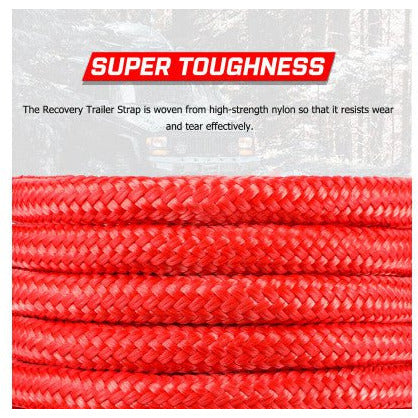 X Bull Vehicle Parts & Accessories X-BULL Kinetic Rope 25mm x 9m Snatch Strap Recovery Kit Dyneema Tow Winch