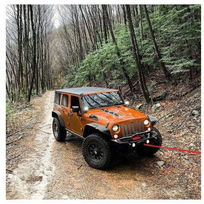 X Bull Vehicle Parts & Accessories X-BULL Kinetic Rope 25mm x 9m Snatch Strap Recovery Kit Dyneema Tow Winch