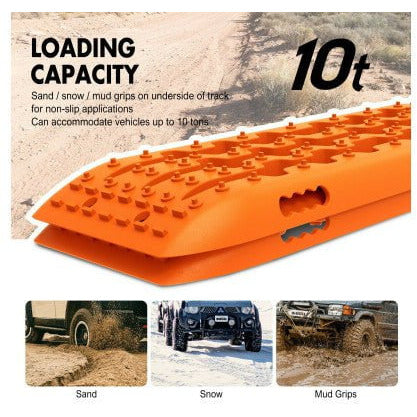 X Bull Vehicle Parts & Accessories X-BULL Winch Recovery Kit Recovery tracks /Snatch Strap Off Road 4WD orange