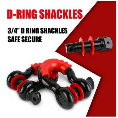 X Bull Vehicle Parts & Accessories X-BULL Winch Recovery Kit Recovery tracks /Snatch Strap Off Road 4WD orange