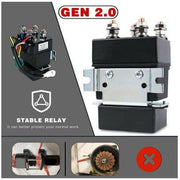 X Bull Vehicles & Parts X-BULL Electric Winch 12v Synthetic Rope 4500LBS Wireless Remote ATV UTV 2041KG