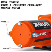 X Bull Vehicles & Parts X-BULL Electric Winch 12v Synthetic Rope 4500LBS Wireless Remote ATV UTV 2041KG