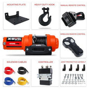 X Bull Vehicles & Parts X-BULL Electric Winch 12v Synthetic Rope 4500LBS Wireless Remote ATV UTV 2041KG