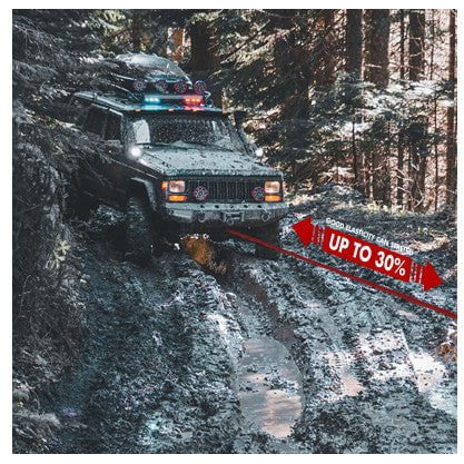 X Bull Vehicles & Parts X-BULL Kinetic Rope 22mm x 9m Snatch Strap Recovery Kit Dyneema Tow Winch