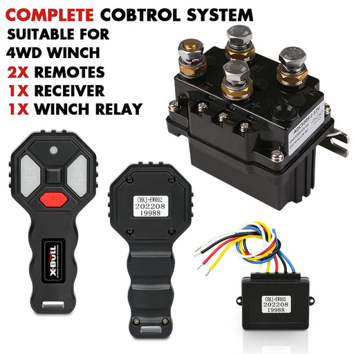 X Bull X-BULL 500A Winch Solenoid Relay Controller 12V with Wireless Remote Kit – Universal Replacement